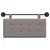 vidaXL Visoki naslon za glavo Taupe 100 x 55 x 5 cm blago