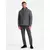 Ombre Mens quilted jacket with jacket cut - graphite