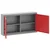 Ormar za alate s policom Crvena i siva 100 x 20 x 55 cm