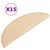 Prostirke za stepenice 15 kom 56x17x3 cm krem poluokrugle