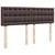 Vidaxl Box spring postelja z vzmetnico temno rjava 140x200 cm blago