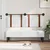 Vidaxl Visoki naslon za glavo Bela 150 x 55 x 5 cm Antikni PU