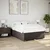 Vidaxl Posteljni okvir brez vzmetnice temno rjav 140x190 cm blago