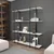 Hanah Home Polica 160x180x29,6cm Belo-Crna