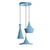 Conceptum Hypnose Luster Tom-3556, 45-135cm, O45 cm, 3xE27 , Plavi