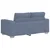 Vidaxl Dvosed moder 160x77x82 cm žametno blago