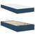 Okvir kreveta s madracem 2 pcs Plava tkanina