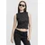 Womens space top blk/wht