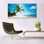 tulup.si Slika na steklu Palm tree beach landscape 140x70 cm 2 obešalnika