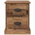 Vidaxl Nočna omarica 2 pcs Star les 39 x 39 x 47.5 cm Konstruiran les