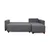 Atelier del Sofa Ugaona garnitura na razvlačenje Tloft Mini, 260 x 160 cm, Siva
