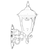 Opviq Spoljna zidna lampa BAP-68181-BSY-M1, 50 cm, IP65, E27, 40W, Crna