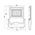 Braytron LED reflektor BRY-FLOOD-SL-100W-GRY-4000K-IP65