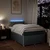Vidaxl Boxspring postelja z vzmetnico svetlo siva 120x190 cm blago