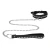 Ouch! Diamond Studded Collar with Leash Black