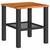 Vrtni stol crni 40x40x42 cm od poliratana i drva bagrema
