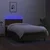 vidaXL vidaXL Box spring postelja z vzmetnico LED temno rjava 80x200 cm blago, (20998072)