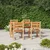 Vrtni blagovaonski set od 5 dijelova 180 x 90 cm masivno tikovino drvo