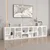 Hanah Home polica za knjige Bohem 205cm, 50 cm, bela