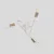 Plafonski luster OXFORD 3xE27/15W/230V mesing/bela