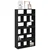 Regal za knjige crni 100 x 33 x 187,5 cm konstruirano drvo