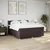 Vidaxl Box spring postelja z vzmetnico temno rjav 200x200 cm blago
