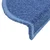 Prostirke za stepenice 10 kom 65x24x4 cm plave poluokrugle velike