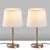 Opviq Set Stonih lampi 5101, 21x21x39 cm, IP20, 2 komada, Bela