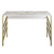 Hanah home Radni sto 120x75x60?cm Zlatno-Beli