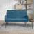 Vidaxl Klop modra 108x79x79 cm žamet