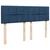 Vidaxl Box spring postelja z vzmetnico modra 160x200 cm blago