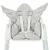 Aberto Design Podloga za bebe Angel Wings, Svetlosiva