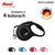 Flexi povodac za mačke New Classic XS Cord 3m – crni
