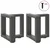 Noge za klub stolić T-oblika 2 kom antracit 30x25x(30-31) cm čelik