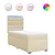 VIDAXL Box spring postelja z vzmetnico krem 100x200 cm blago