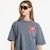 Majice District Vision California Cotton Tee UNISEX Run With Heart Coastal Grey S