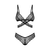 Sexy veš set 2-delni Blomentis crni - XS/S