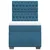 Vidaxl Box spring postelja z vzmetnico modra 80x200 cm žamet