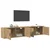 Zidni TV ormar set 2 pcs Umjetnički hrast 100 x 34,5 x 40 cm