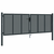 VIDAXL Vrtna vrata antracitna 300x125 cm jeklo