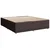 Vidaxl Box spring postelja z vzmetnico temno rjava 180x200 cm blago