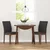 vidaXL Jedilni stoli z blazinami 2 kosa Brown Solid Wood Rubber