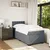 Vidaxl Box spring postelja z vzmetnico temno siva 90x200 cm žamet