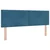 vidaXL Postelja boxspring z vzmetnico Modra 140 x 200 cm Žamet