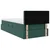 Krevet s od storage s madracem Tamnozelena 90 x 190 cm Baršun