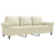 VIDAXL Trosed krem 180 cm žamet