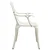 3-dijelni bistro set od lijevanog aluminija bijeli