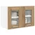 vidaXL Viseča omarica s polico Riga 2 pcs Umetni hrast 60 x 31 x 40 cm