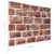 Zidne panele 10 pcs Smeđi cigla 100 x 50 cm EPS pjena