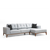 Atelier del Sofa Ugaona garnitura Montana 91x85x288cm Svetlosiva